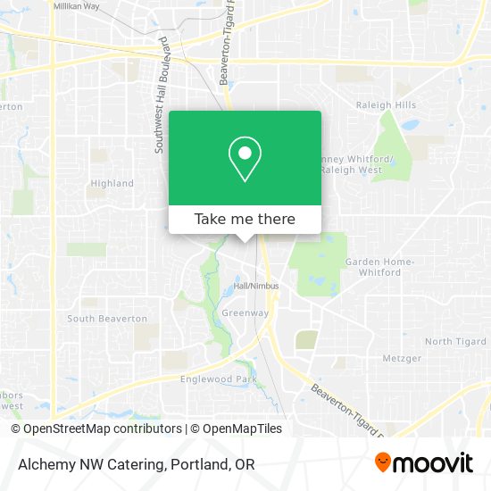 Alchemy NW Catering map