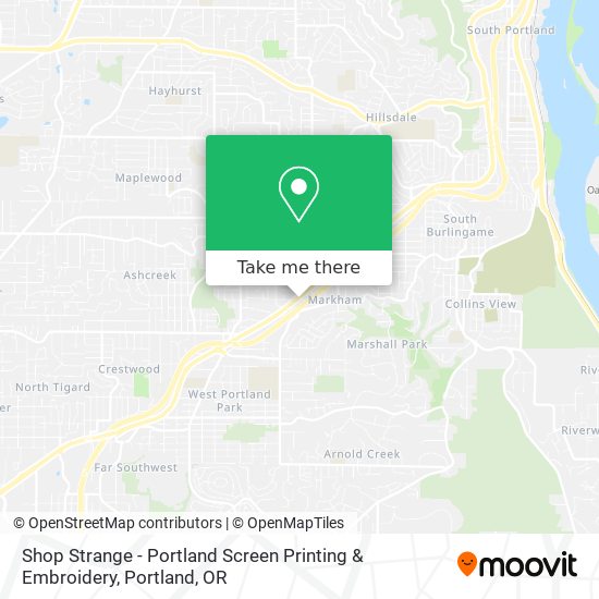 Mapa de Shop Strange - Portland Screen Printing & Embroidery