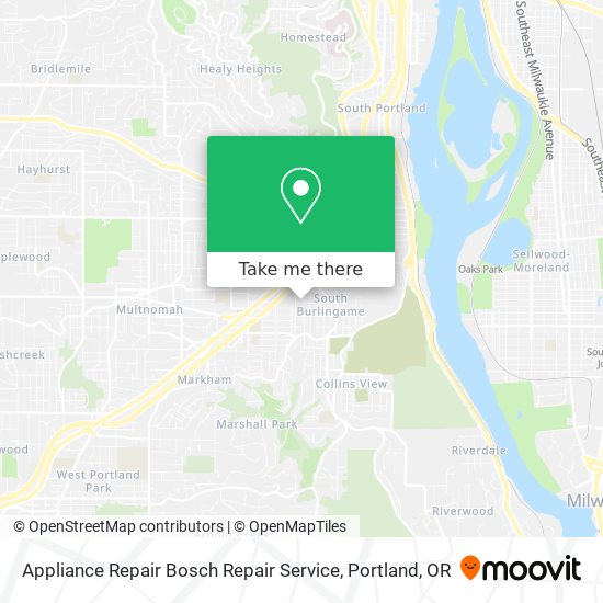 Appliance Repair Bosch Repair Service map