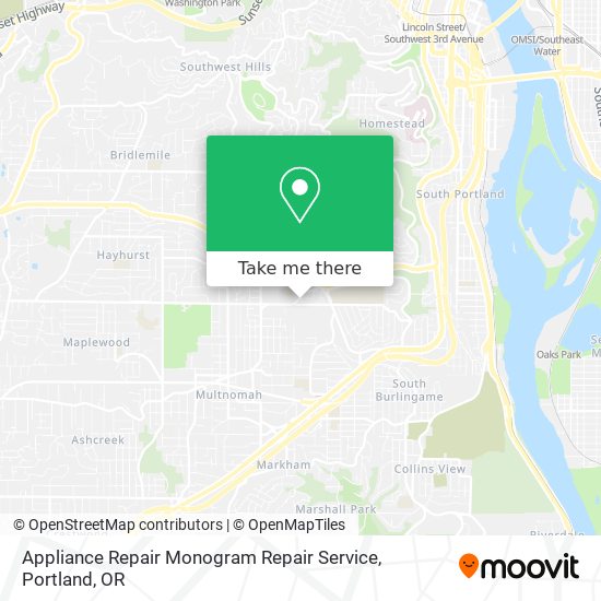 Mapa de Appliance Repair Monogram Repair Service