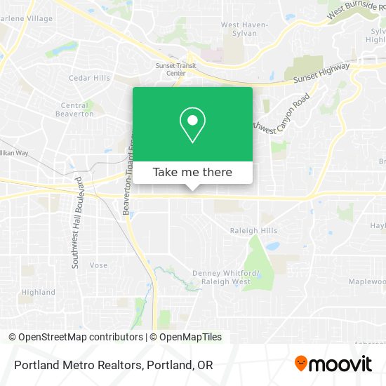 Portland Metro Realtors map