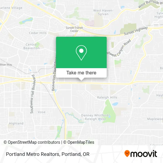 Mapa de Portland Metro Realtors