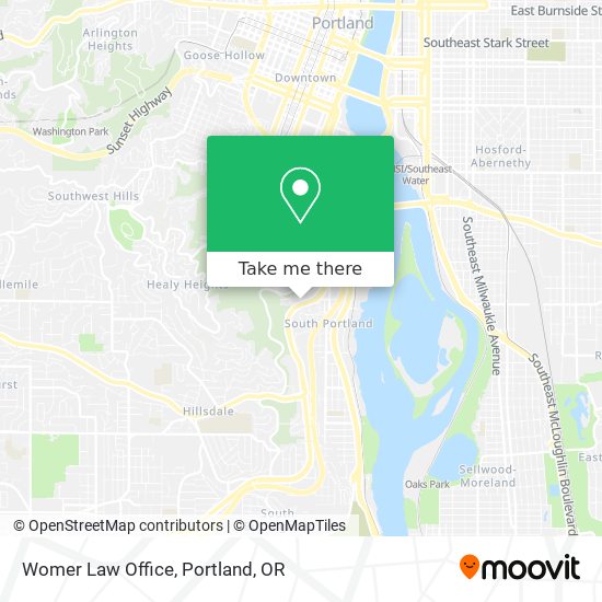 Womer Law Office map