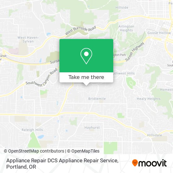 Appliance Repair DCS Appliance Repair Service map