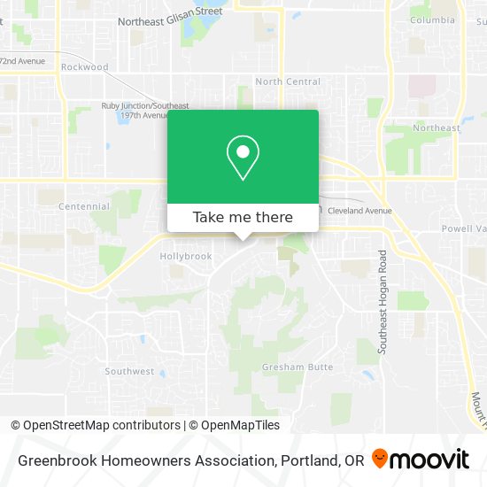 Mapa de Greenbrook Homeowners Association