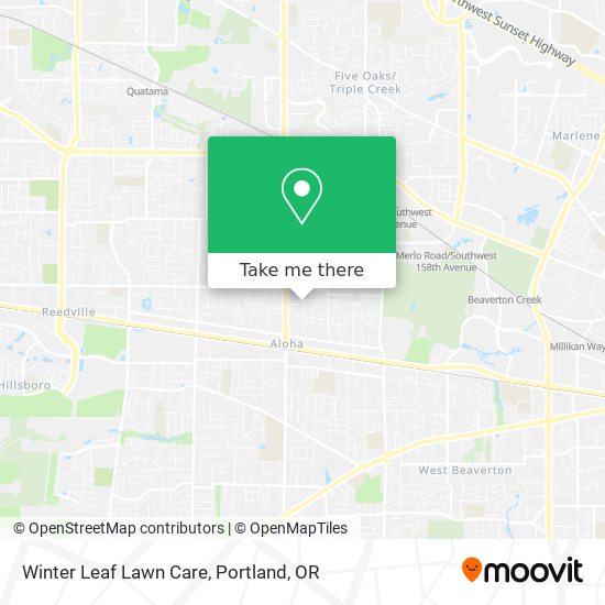 Winter Leaf Lawn Care map