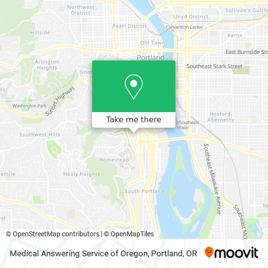 Medical Answering Service of Oregon map