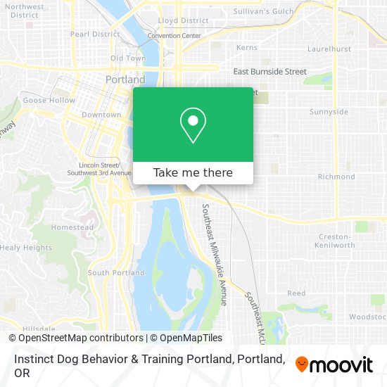 Mapa de Instinct Dog Behavior & Training Portland