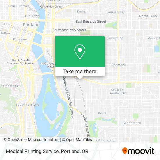 Mapa de Medical Printing Service