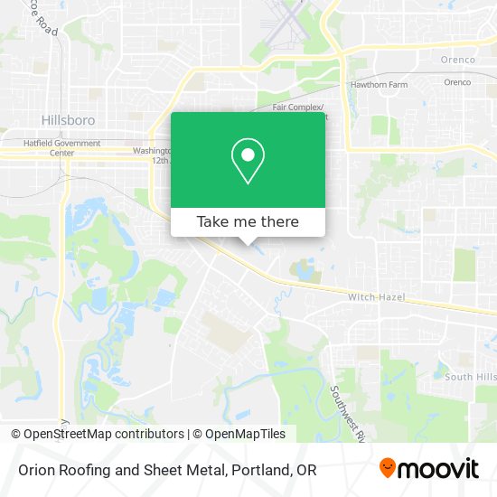 Orion Roofing and Sheet Metal map