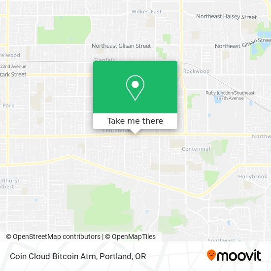 Mapa de Coin Cloud Bitcoin Atm