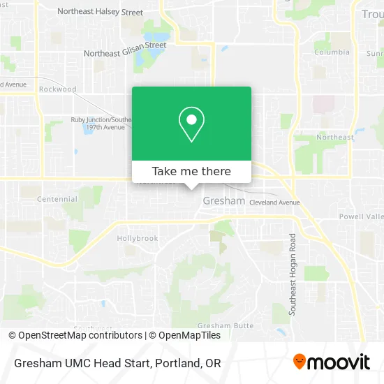 Gresham UMC Head Start map