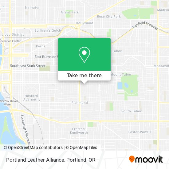 Portland Leather Alliance map