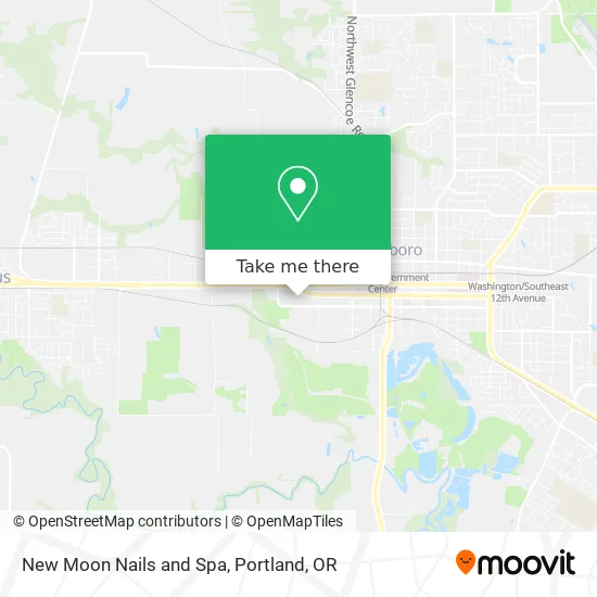 New Moon Nails and Spa map