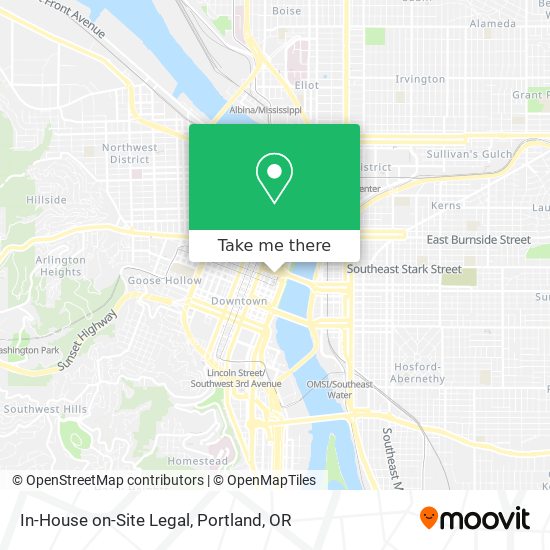 In-House on-Site Legal map