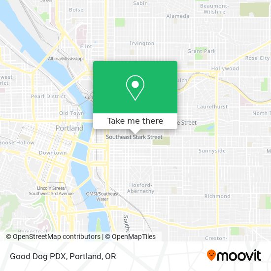 Mapa de Good Dog PDX