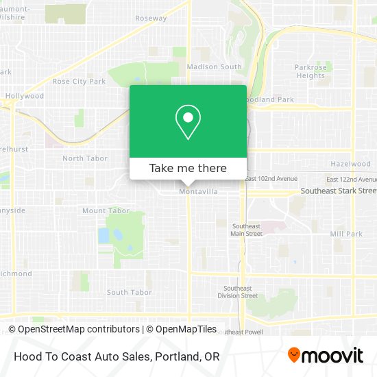 Hood To Coast Auto Sales map