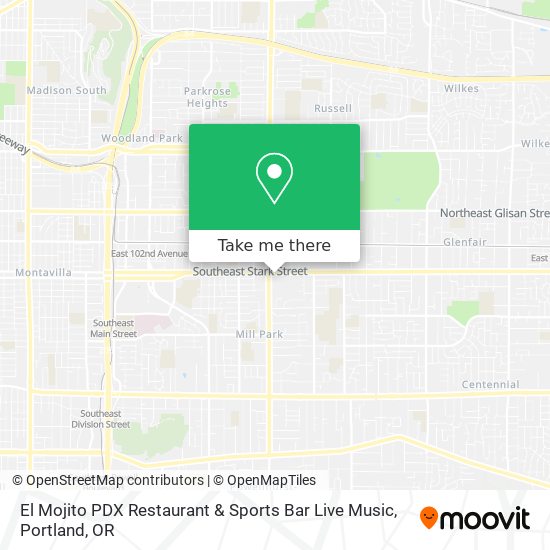 El Mojito PDX Restaurant & Sports Bar Live Music map