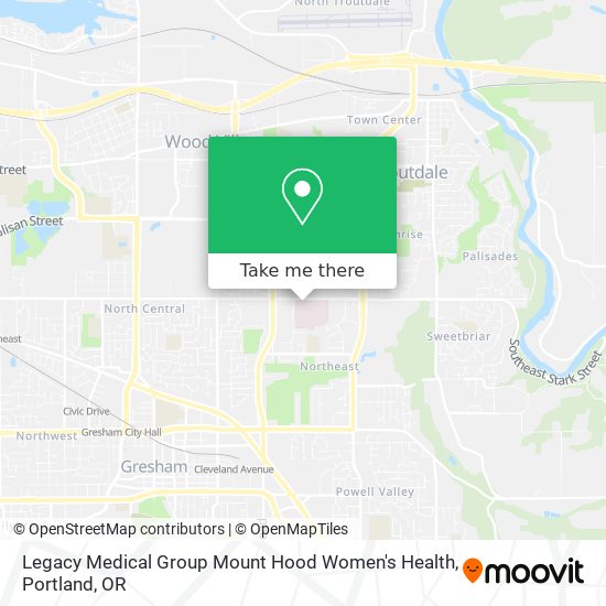 Mapa de Legacy Medical Group Mount Hood Women's Health