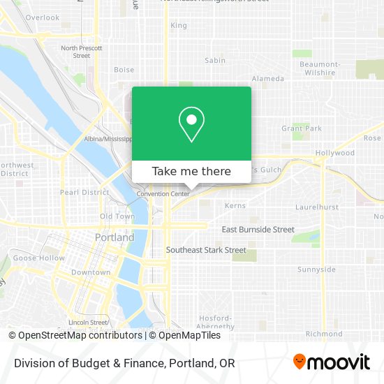 Division of Budget & Finance map