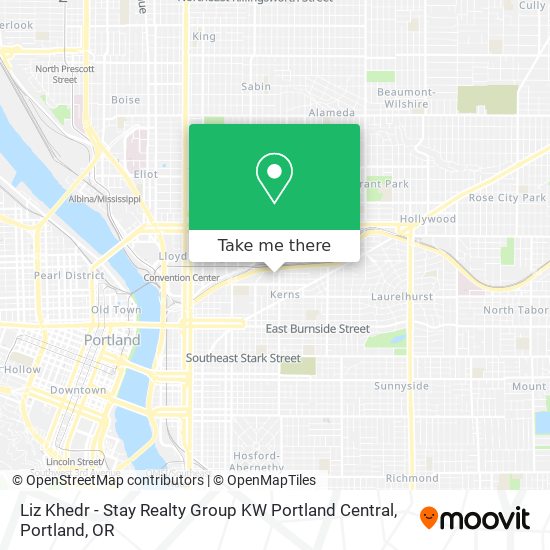 Mapa de Liz Khedr - Stay Realty Group KW Portland Central