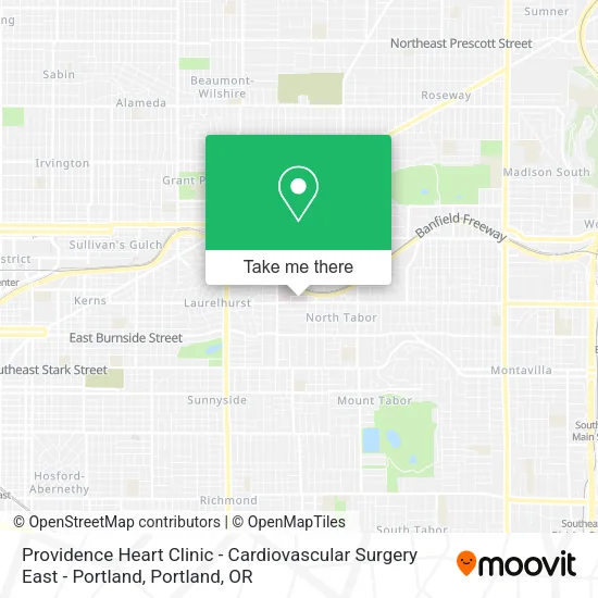 Providence Heart Clinic - Cardiovascular Surgery East - Portland map