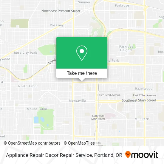 Appliance Repair Dacor Repair Service map