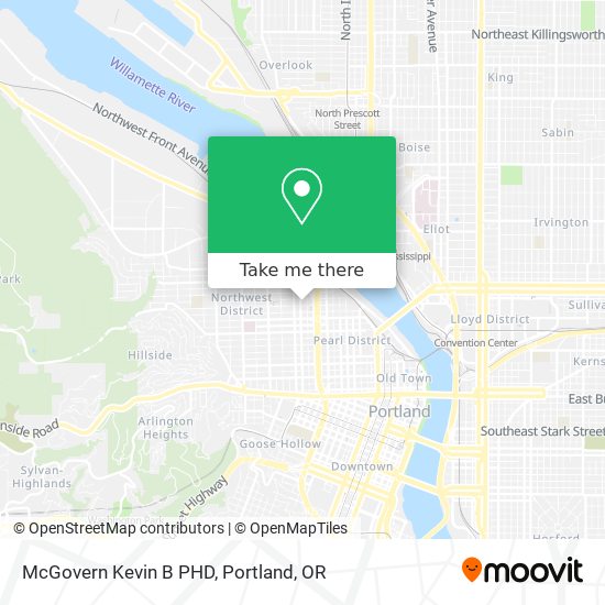 McGovern Kevin B PHD map