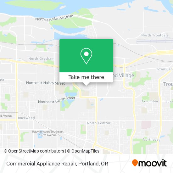 Mapa de Commercial Appliance Repair