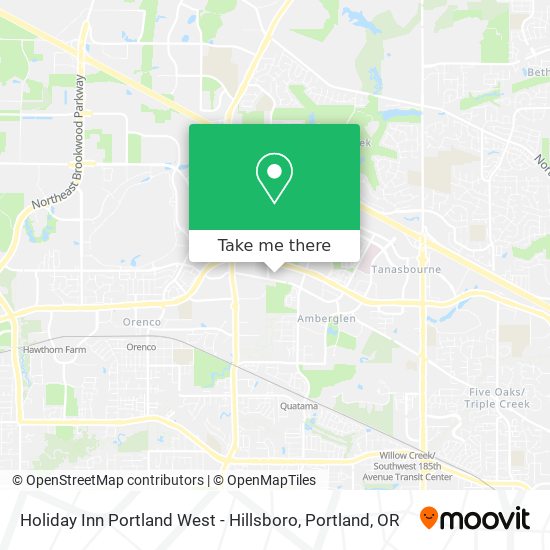 Holiday Inn Portland West - Hillsboro map