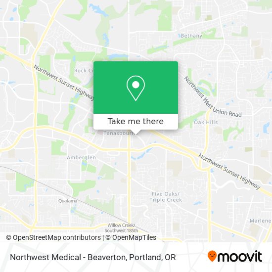 Northwest Medical - Beaverton map