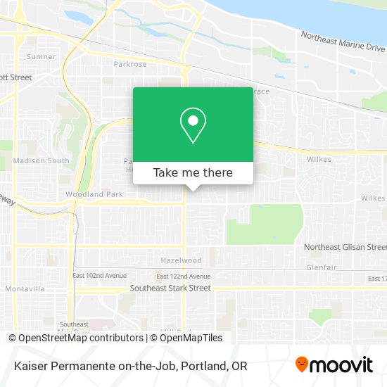 Kaiser Permanente on-the-Job map