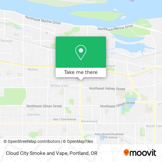 Mapa de Cloud City Smoke and Vape