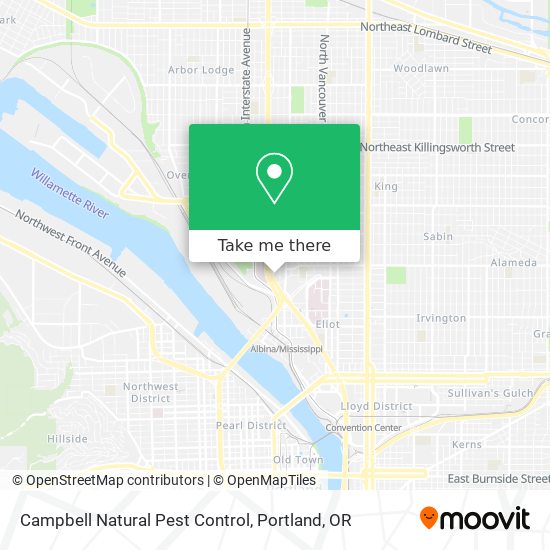 Campbell Natural Pest Control map