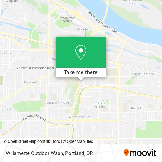 Mapa de Willamette Outdoor Wash
