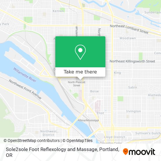 Sole2sole Foot Reflexology and Massage map