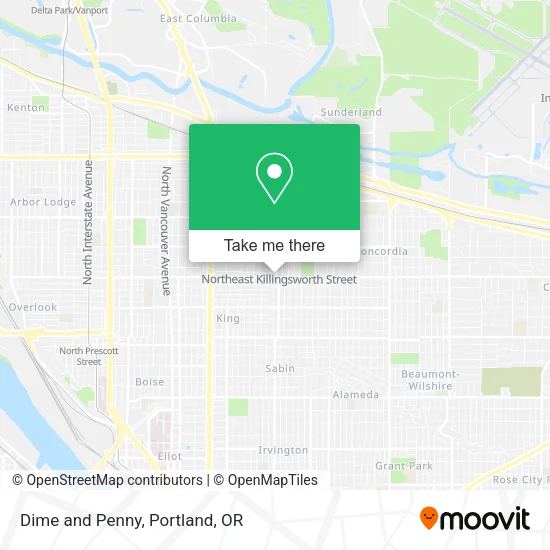 Dime and Penny map