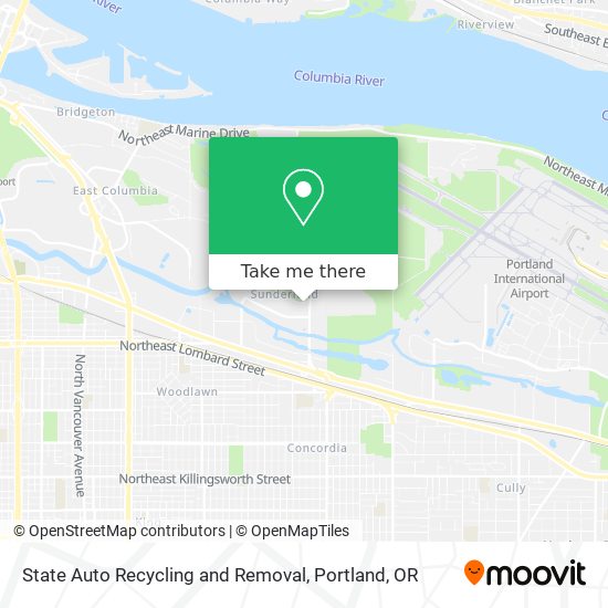 State Auto Recycling and Removal map