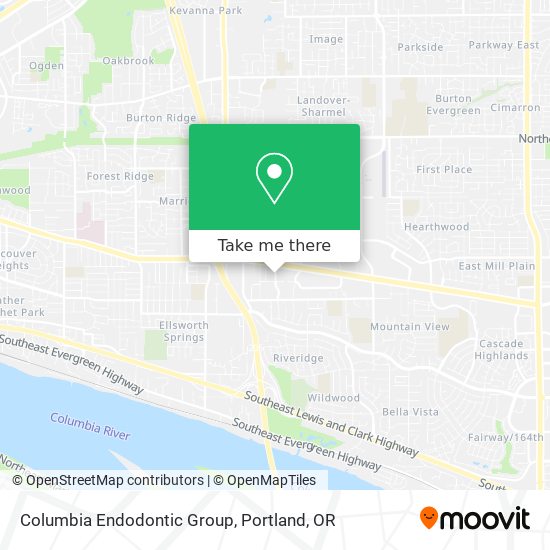 Columbia Endodontic Group map