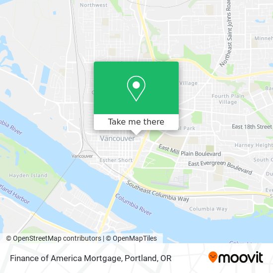 Mapa de Finance of America Mortgage