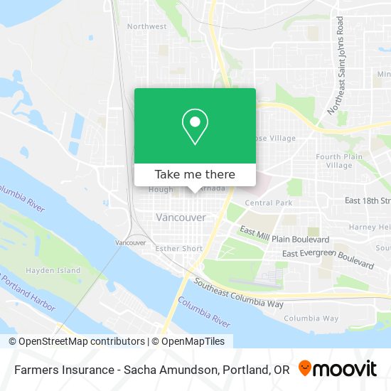 Mapa de Farmers Insurance - Sacha Amundson
