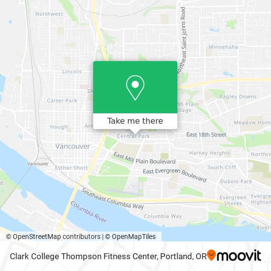 Clark College Thompson Fitness Center map
