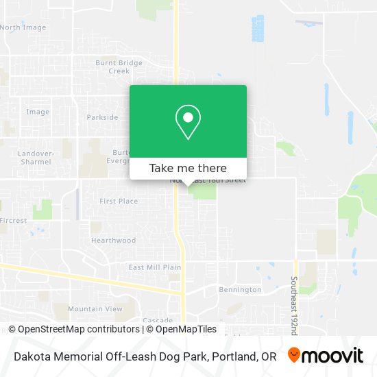 Mapa de Dakota Memorial Off-Leash Dog Park
