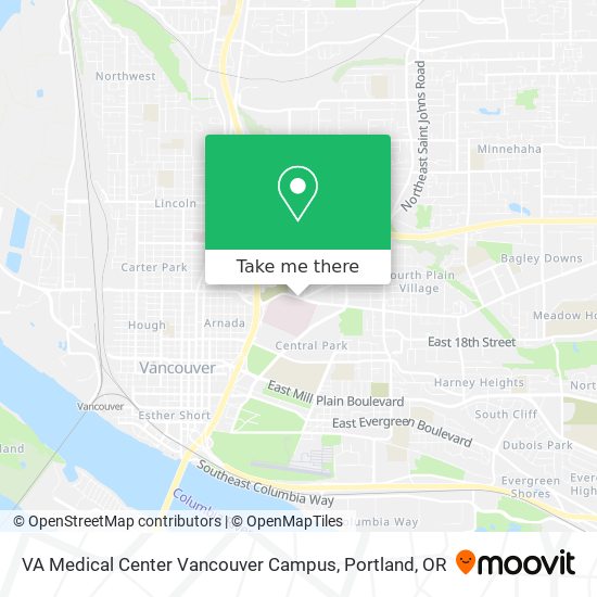 Mapa de VA Medical Center Vancouver Campus