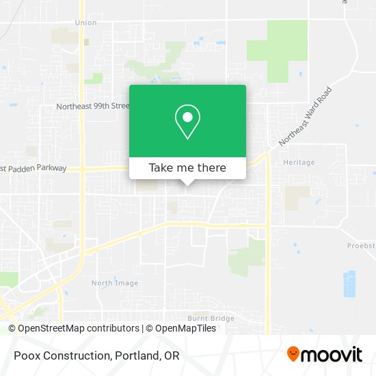 Poox Construction map