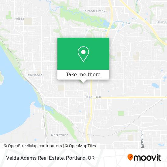 Velda Adams Real Estate map