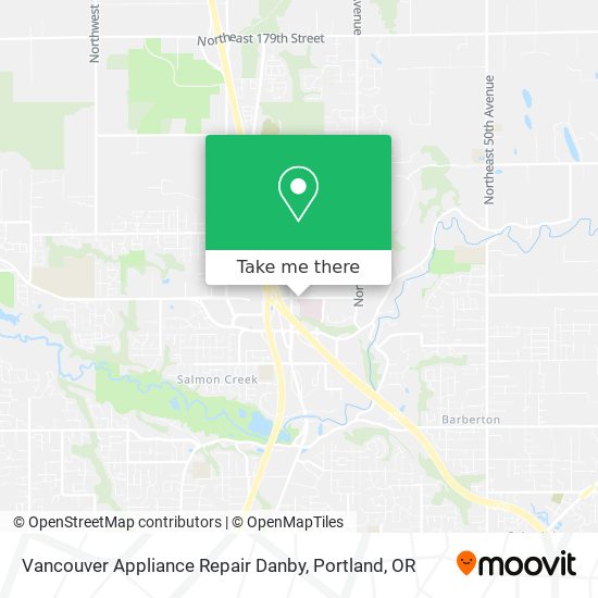 Vancouver Appliance Repair Danby map