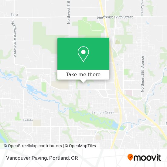 Vancouver Paving map