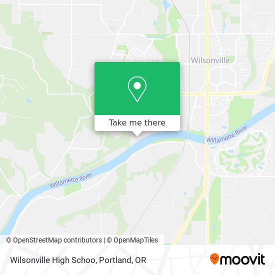 Wilsonville High Schoo map