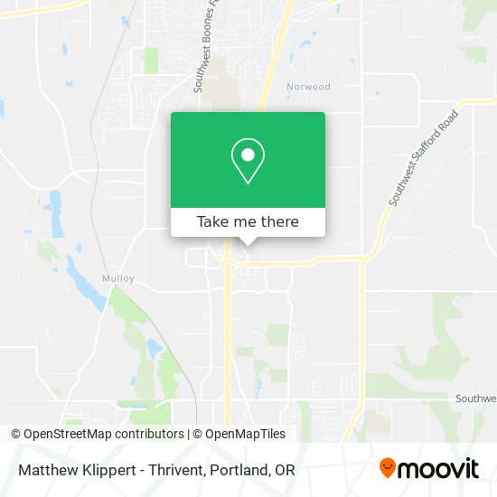 Mapa de Matthew Klippert - Thrivent